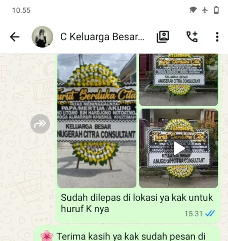 Pengiriman Papan Bunga Duka Pasar Minggu