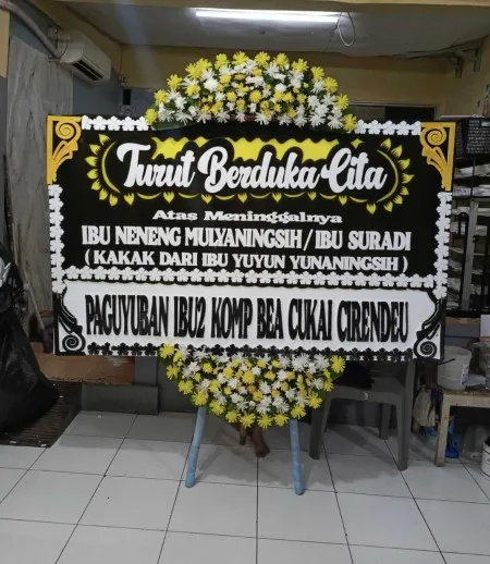 Papan Bunga Duka Pasar Minggu