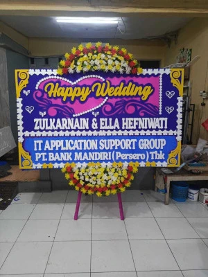Papan Bunga di Pasar Minggu